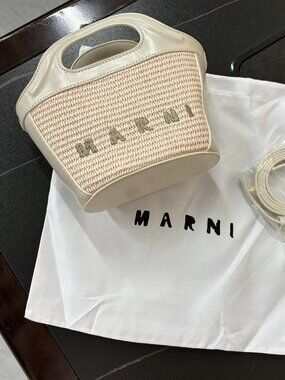 Marni women's beige shoulder bag
